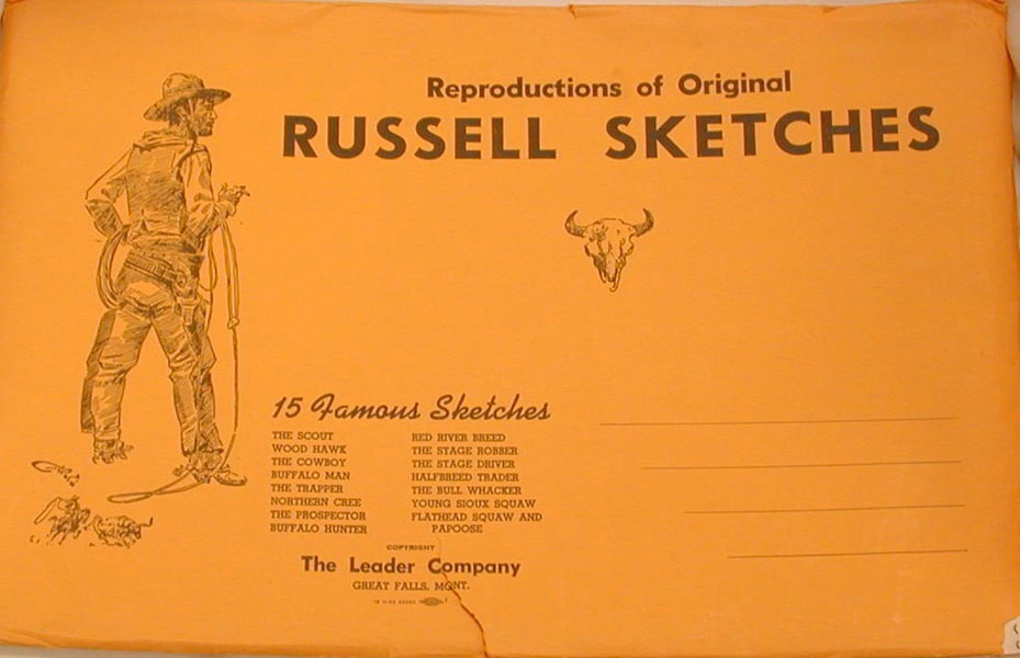 Reproductions Of Original Russell Sketches - 15 Famous Sketches.... CHARLES M. RUSSELL