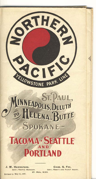 Northern Pacific Yellowstone Park Line. St. Paul, Minneapolis, Duluth, To Helena, Butte, Spokane, Tacoma, Seattle And Portland NORTHERN PACIFIC RAILROAD