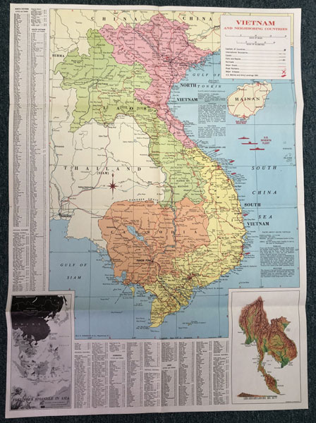 Vietnam Conflict Map Including Continent And Special Maps - Also ...