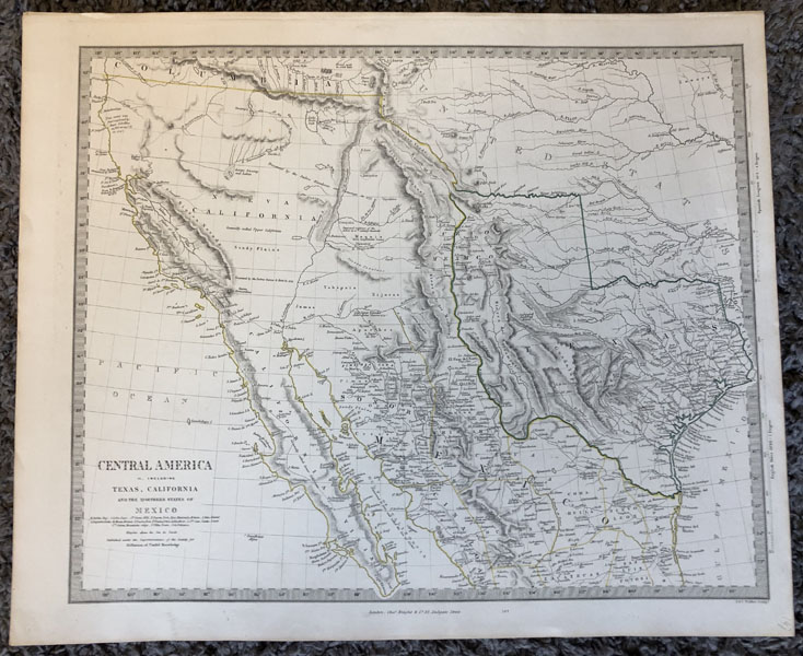 Central America, Sheet Ii., Including Texas, California, And The Northern States Of Mexico CHARLES KNIGHT