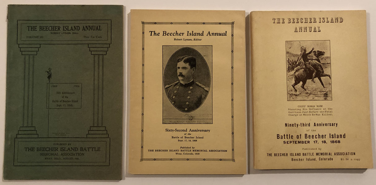 A Group Of 3 Issues Of The Beecher Island Annual:  The 38th, 62nd, And 93rd Anniversary Issues. MULTIPLE AUTHORS