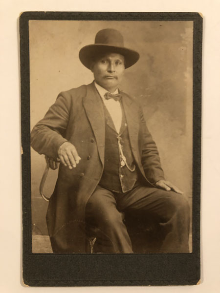 Original Photograph Of Kiowa Chief Lone Wolf ANONYMOUS