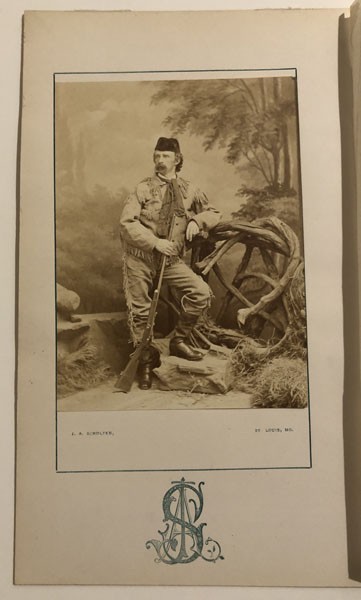 Original Photograph Of Lieutenant Colonel George Armstrong Custer. J. A.--PHOTOGRAPHER SCHOLTEN