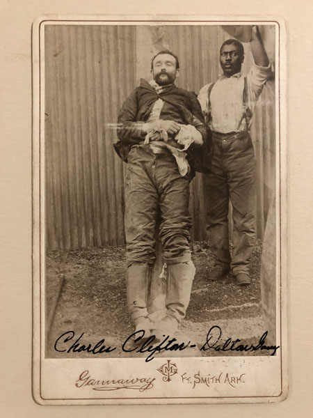 Original Photograph Of Charles Daniel "Dynamite Dick" Clifton, In Death. GANNAWAY & SON PHOTOGRAPHERS