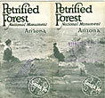 Petrified Forest National Monument, Arizona. TOPEKA AND SANTA FE RAILWAY CO. THE ATCHISON