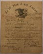 Discharge Document For A Cherokee Indian Named Rabbit, Signed By Wm. A. Phillips, Col. 3rd Regt. Indian Home Guards. COL WM. A. PHILLIPS