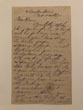 Autographed Letter Dated February 23, 1870. San Antonio, Texas - Indian Problems HARRISON